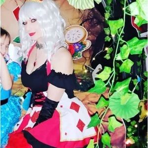 Queen of hearts costume sexy fun cute Alice wonderland small
